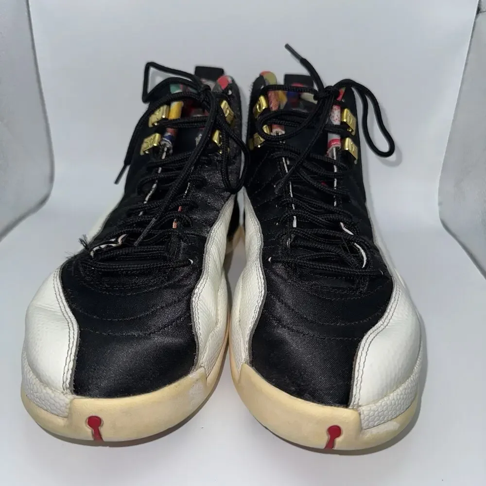 Air Jordan 12 Retro Chinese New Year 2019 Black Gold CI2977-006 Men’s 9.5